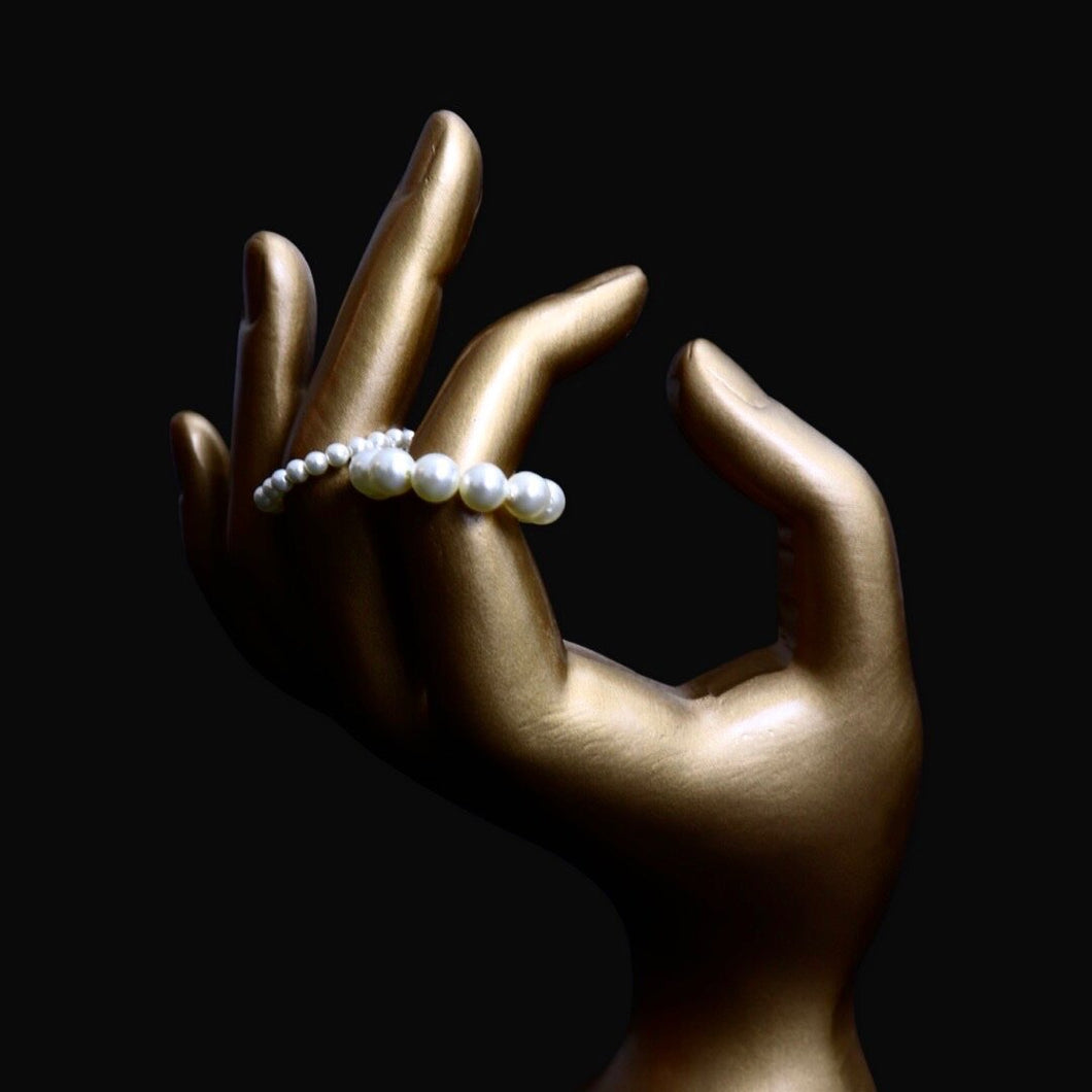 Cream Pearl mini ring