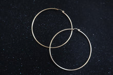 Load image into Gallery viewer, Xtra Large Gold Bling hoops
