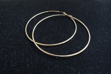 Load image into Gallery viewer, Xtra Large Gold Bling hoops
